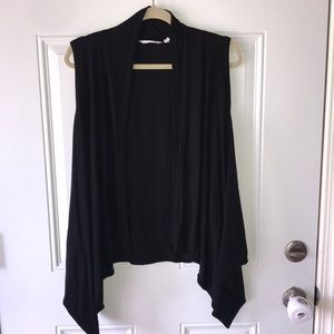 Athleta black tank top cardigan